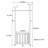 White Ash Coat Rack with Grate Hamper & Wheels
