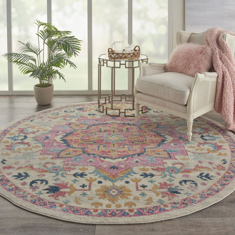 Oriental Indoor Rug, Round 8'