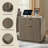 23'' Fluted Nightstand With Mid-Century Modern-605077748