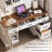 67" H Farmhouse Executive Desk With Hutch-1911564130