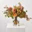 Toasted Meadow - Dried Look Hydrangea, Rose & Dahlia, Brown Eucalyptus Fall Floral Water Illusion Arrangement