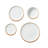32 PCS Dinnerware Set Ceramic Plates and Bowls Sets Service for 8 White