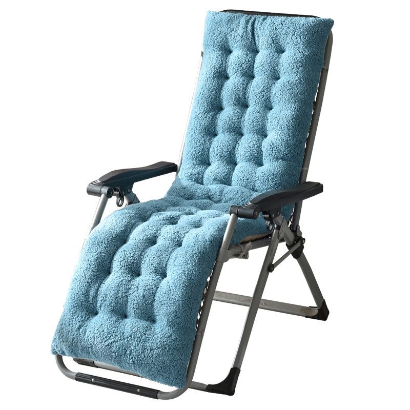 4.7" Indoor Seat/Back Cushion, Bleu paon, H 5 po x l 63 po x P 20 po