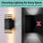 2-Pack 9.8" Modern  LED Square Up Down Outdoor Wall Lantern, Aluminum Outdoor Wall Light, IP65 Waterproof