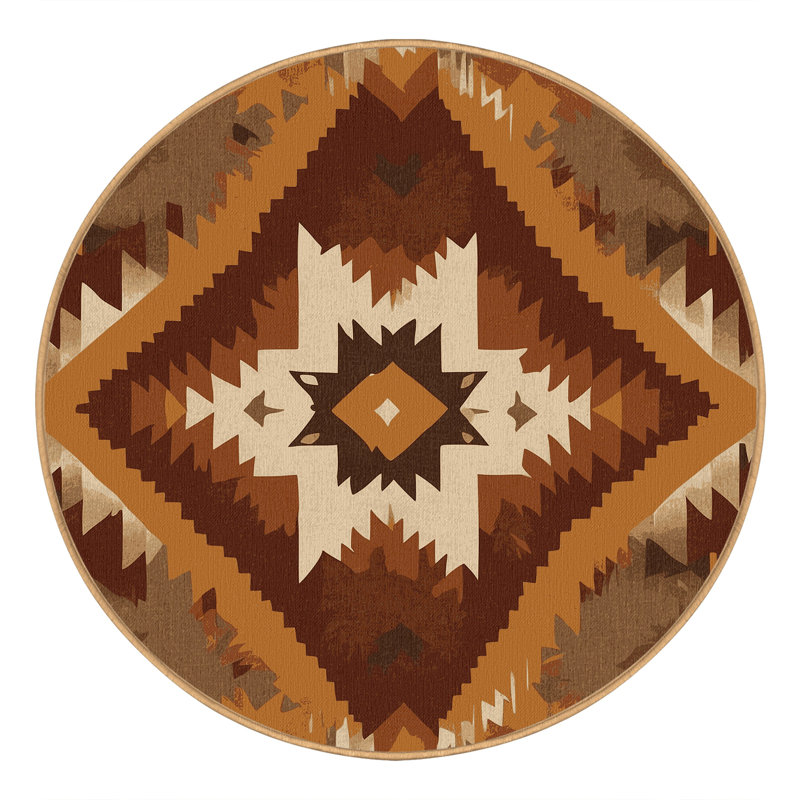 Tapis silhouette Saguaro, Rond 4 pi