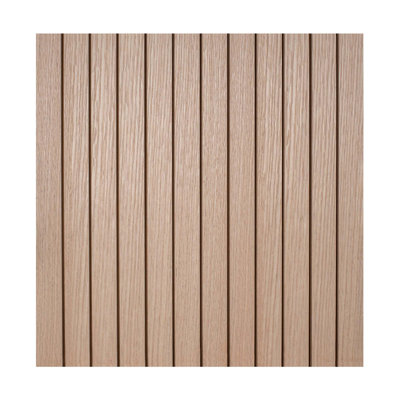 Outwater 4Ft Wide X 8Ft High X 5/32In Thick Unfinished Red Oak Veneer Decorative Wall Tambour Panel With 1In Slats – Flexible
