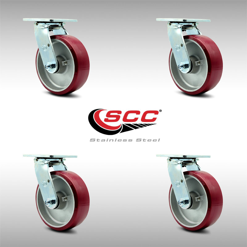 Poly on Aluminum Caster