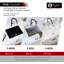 Granite composite double mount kitchen sink with strainer 25 in.-87227098