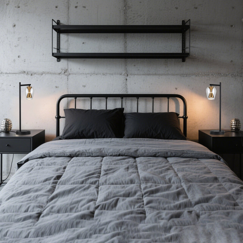 Set Of 2,  H20 Inch Industrial Style Table Lamp With Touch Control, Usb Port, And Dimmable Led