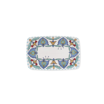 Elegant 13.4 x 9.8 inch Ceramic Platter, 100% Ceramic, Not Dishwasher or Microwave Safe | Perfect for Serving Appetizers, Desserts, and Main Dishes | Stylish Design for Entertaining and Everyday Use