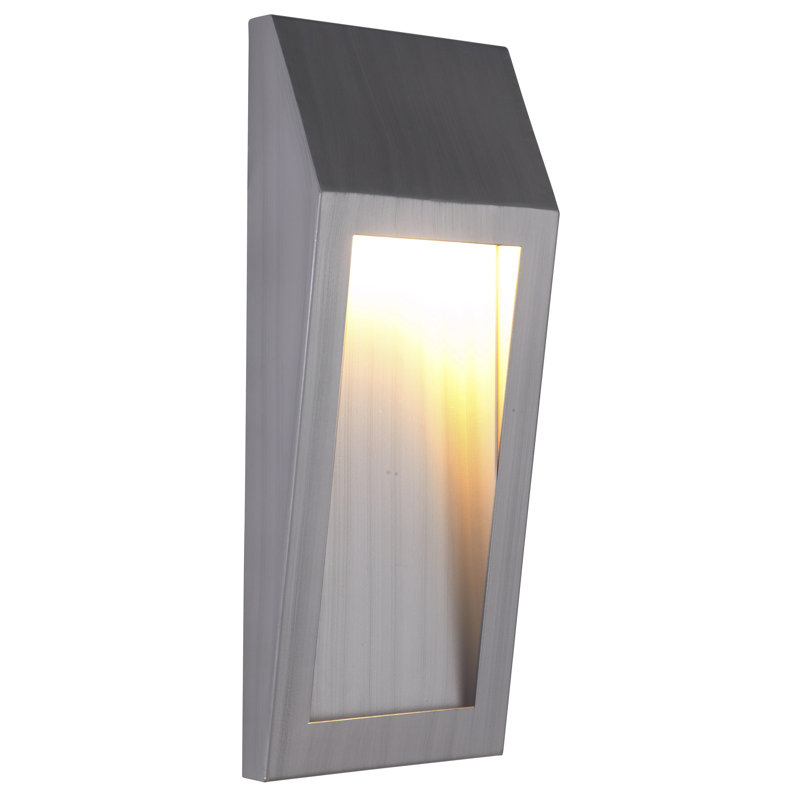 Luminaire d'extérieur à DEL Duran, H 11 po x l 4,5 po x P 2,25 po, Aluminium brossé