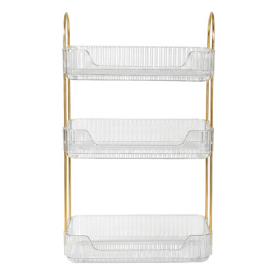  Makeup Organiser Modern Minimalist 3-Tier Cosmetic Storage Rack Beauty