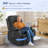 Lannah Faux Leather Recliner Massage Chair, Swivel Rocker Recliner with 360° Rotate & 125°  Reclining Rocking Chair With Two Cup Holders for home