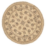 Hand Knotted Area Rug in Ivory