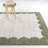 Sherise Green Modern Border Area Rug-1447101626