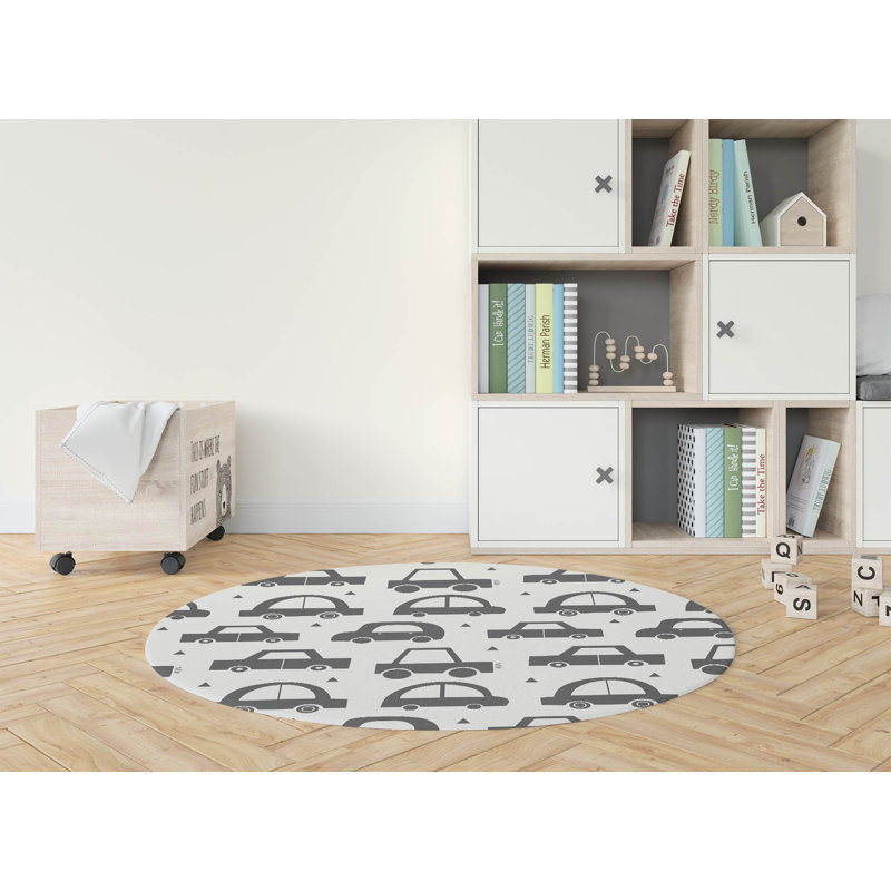 Tapis de jeu pour enfants Driveway, Ivoire/gris anthracite