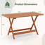 Table de salle à manger 54,5 po x 27,5 po avec trou de parasol 2 po pour balcon