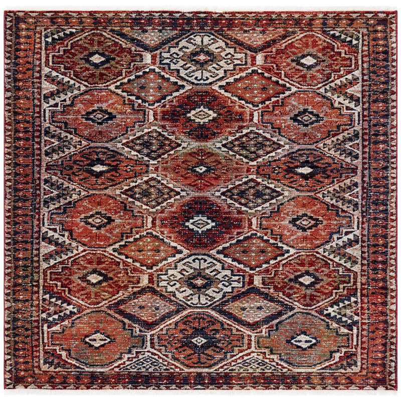 Kiester 300 Performance Geometric Rug, Square 6'7"
