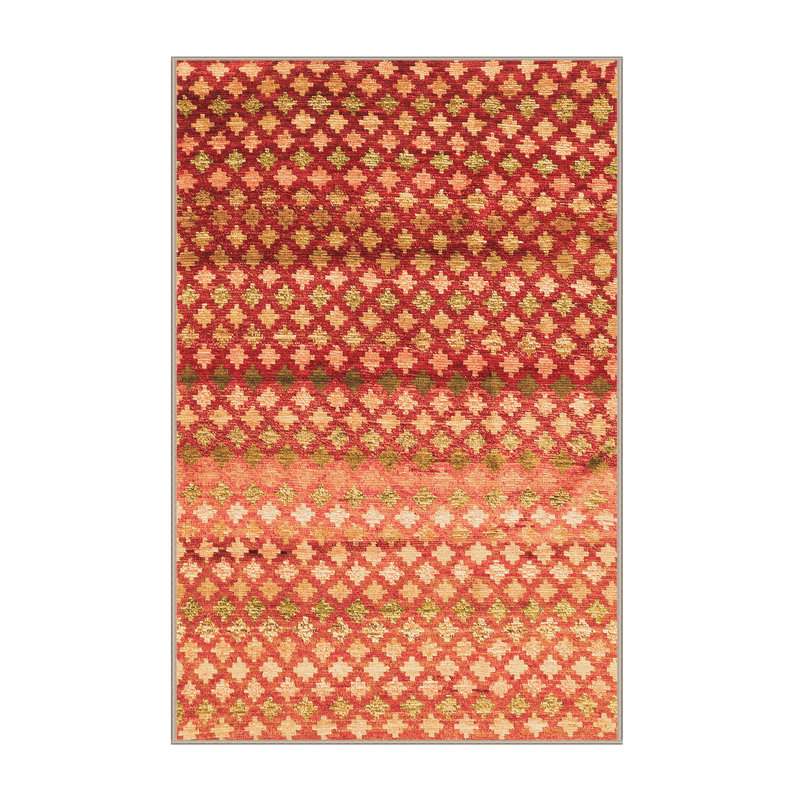 Modoulamin Performance Geometric Indoor Rug, Rectangle 7' x 10'