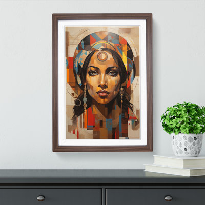 Indian Woman Dadaism - Framed Print