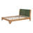 Wooden Queen Bed Frame,King Size Bed Platform With Headboard (Green And Natural)-1062014245-1062014248