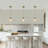 1-Light 12" White Ceramic Petal Pendant Light