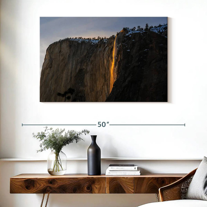 Alvord Yosemite Firefall, H 26 po x l 39 po