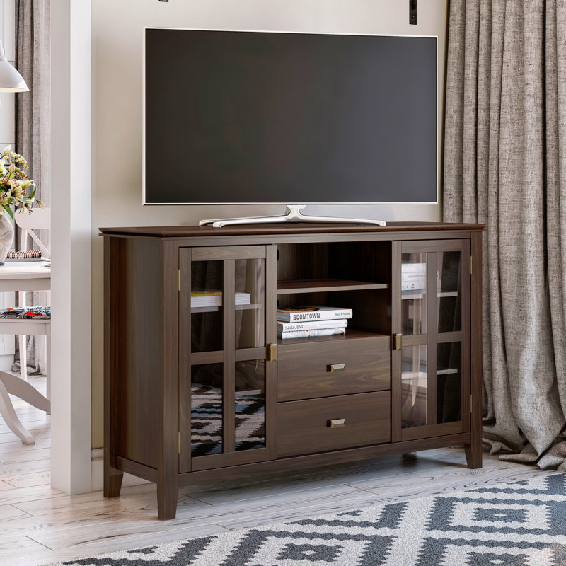 Artisan - Tall TV Media Stand, Dark Brown