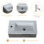  Meuble-lavabo simple mural avec plateau en céramique 22,04 po Creedan-1010706704