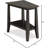 Solid Wood Recliner Wedge Side End Table With Display Shelf, Expertly Crafted For Functional Space And Easy Cleaning