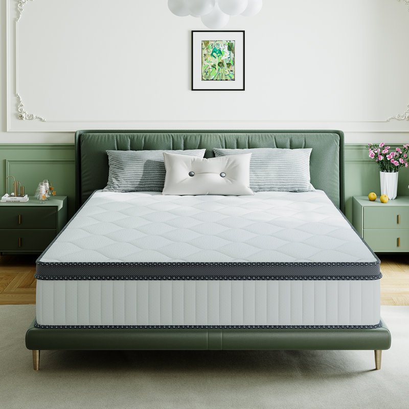 8''/10''/12''/14'' Medium Plush Cooling Gel Memory Foam Hybrid Mattress – 10-Year Warranty, CertiPUR-US, OEKO-TEX, SGS Certified