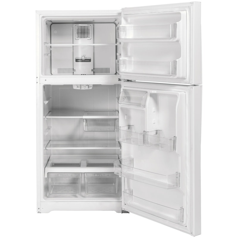 GE® 21.9 Cu. Ft. Garage Ready Top-Freezer Refrigerator, White