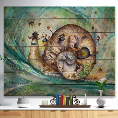 «Snail with His House», reproduction d'art