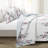 Blue/Coral Microfiber Reversible 3 Piece Quilt Set-425708975