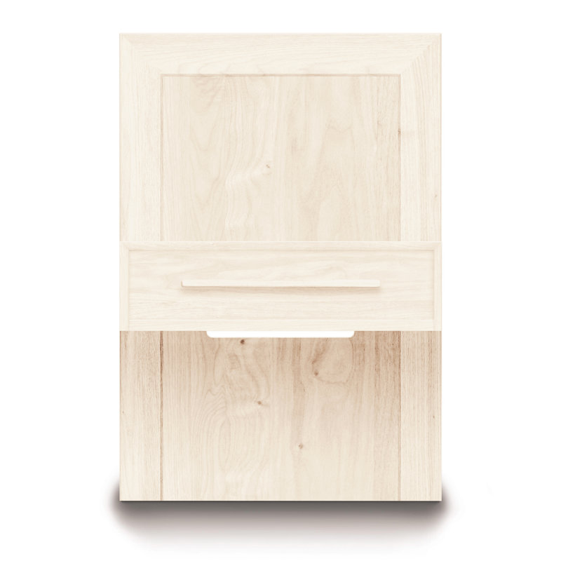 Moduluxe 1 - Drawer Solid Wood Nightstand, Conventional, Cognac Cherry