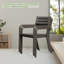 Chaises de patio ergonomiques empilables en métal pour les rassemblements extérieurs