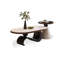 Ensemble de tables basses ovales et rondes