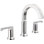 Robinet de salle de bain surdimensionné à 3 trous Tetra, robinet de lavabo à 2 poignées avec bonde