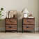 Jaece Modern 2-Fabric Drawer Nightstand, Small Space Bedside Table, End Table Storage Cabinet