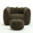Chenille vert olive
