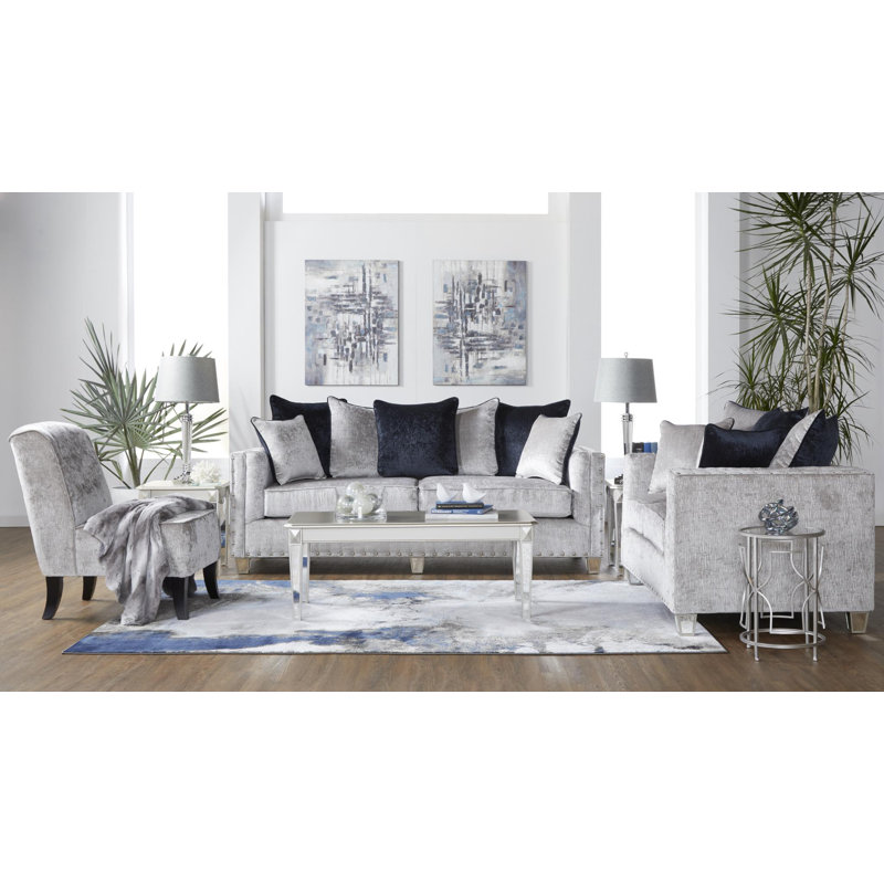 Abubaker Square Arm Loveseat, 41" H x 88" W x 36" D