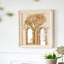 Miroir mural Mid-Century 20,1 x 2 x 29,9 po avec détails feuille d'or, ensemble de 2