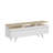 Modern Scandinavian TV Stand, 59.1 x 20.5 x 13.8 inches | 100% Melamine Coated Particle Board, Thickness: 0.7 inches | Wall-Mountable Design with Numerous Shelves | Stylish & Functional Entertainment Unit-105780390