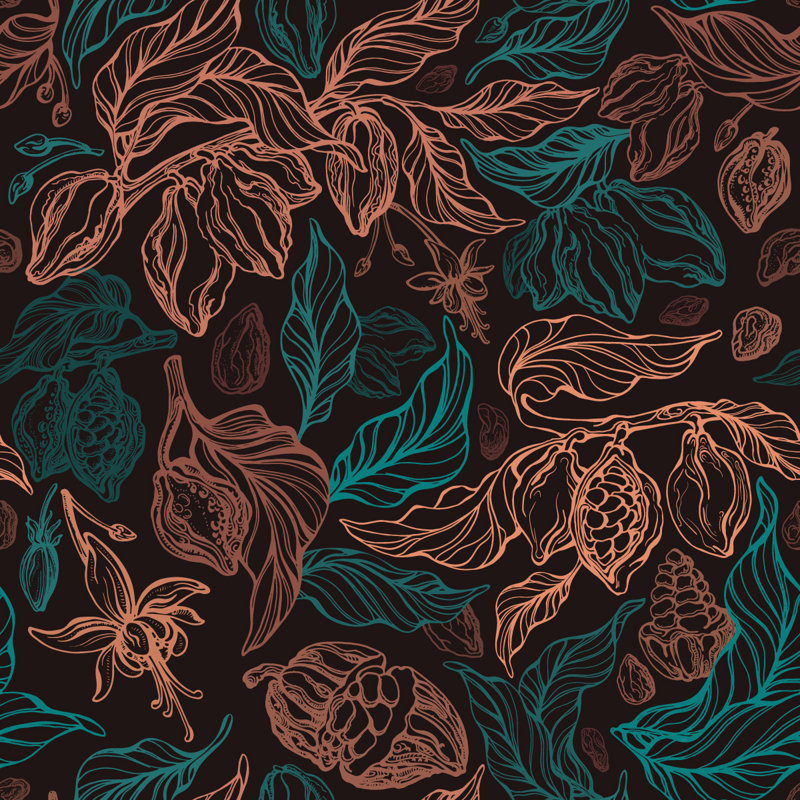 Peel & Stick Floral Tile, 2.08' W x 18.75' L
