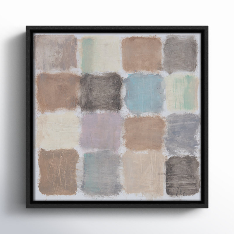 Powder Room Relections by Filippo Ioco For Casa Fine Arts, 13.5" H x 13.5" W x 2" D, Espresso