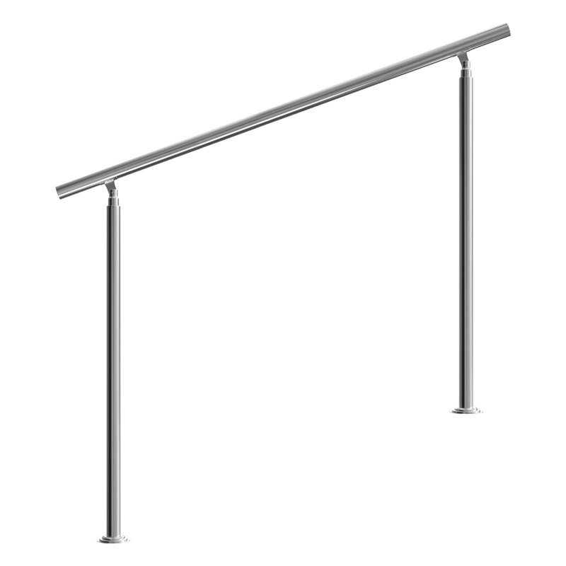 Stainless Steel Staircase Railing, 107.5cm H x 150cm W x 9.4cm D