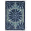 Oriental Area Rug in Blue/Dark Blue/Ivory