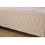 Lit de jour rembourré avec lit gigogne, structure de lit en bois robuste, conception de grille de diamant moderne, pour chambre à coucher, chambre d'amis (beige)-1384049369