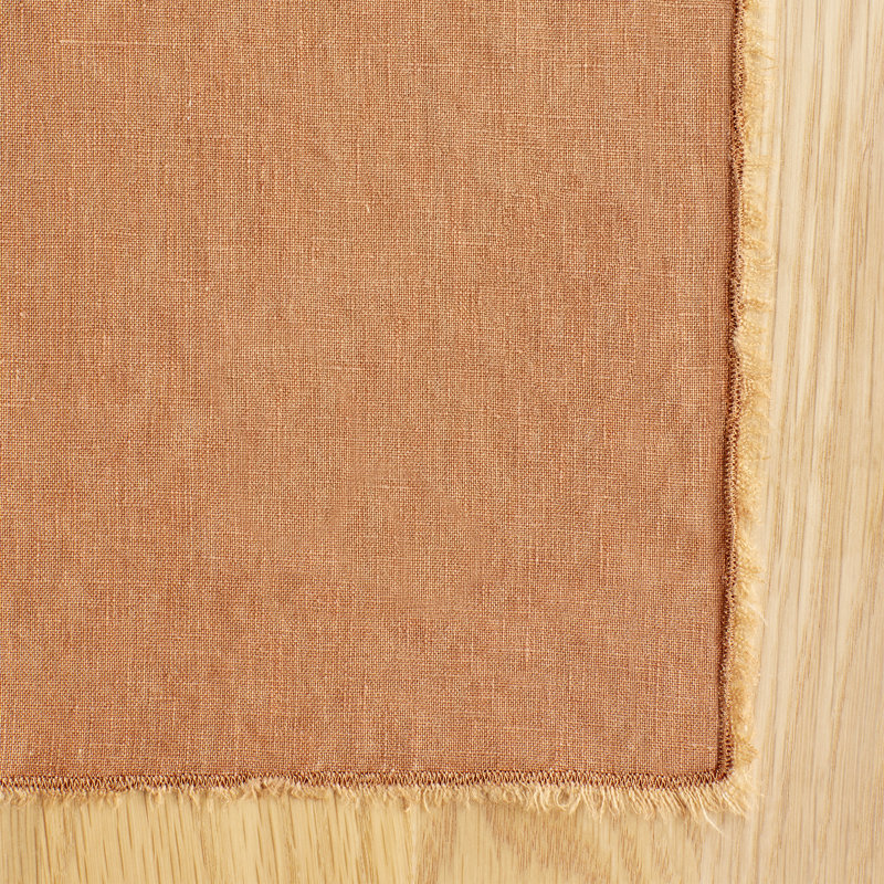 Zadia Linen Table Runner, Terracotta