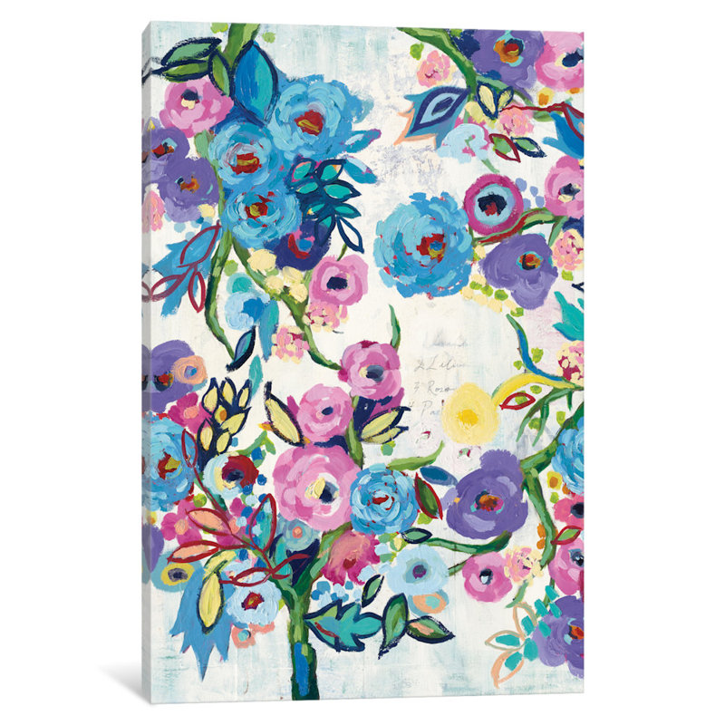 Art sur toile recette florale, H 40 po x l 26 po x P 1,5 po